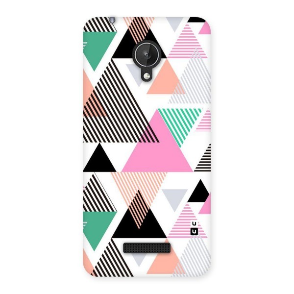 Stripes Abstract Colors Back Case for Micromax Canvas Spark Q380