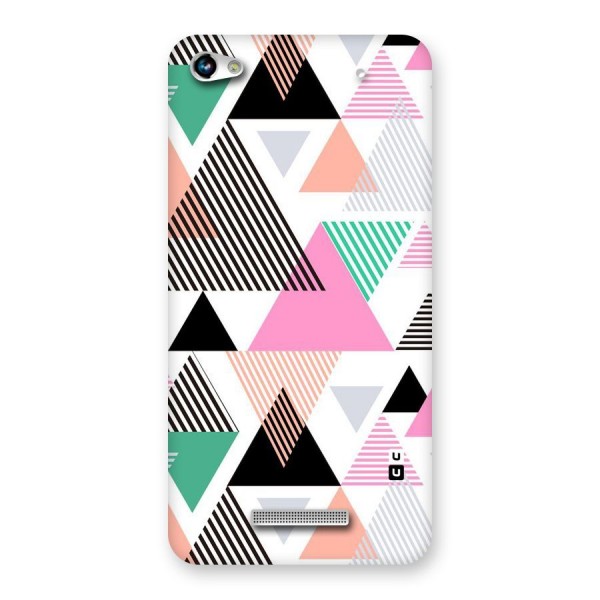Stripes Abstract Colors Back Case for Micromax Hue 2