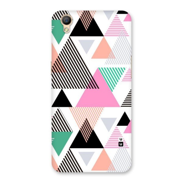 Stripes Abstract Colors Back Case for Oppo A37