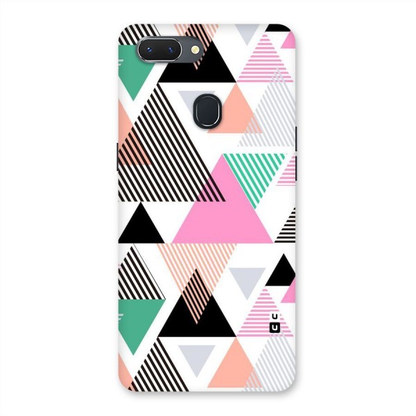 Stripes Abstract Colors Back Case for Oppo Realme 2
