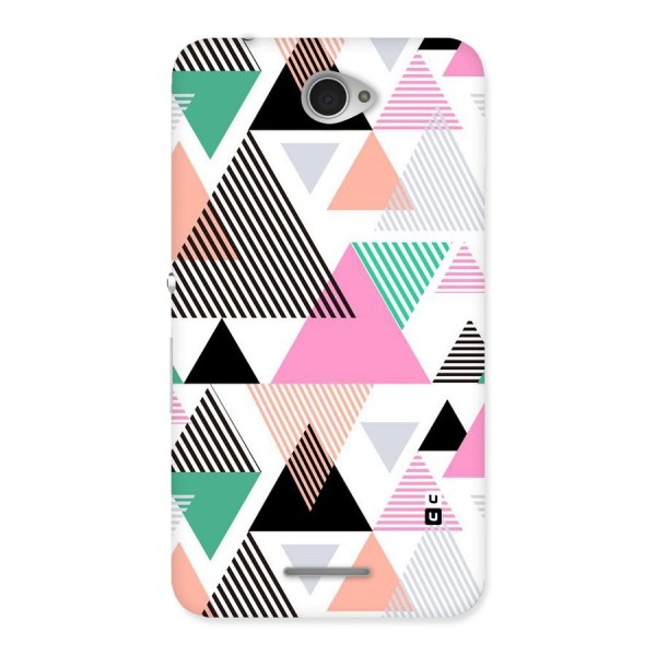 Stripes Abstract Colors Back Case for Sony Xperia E4