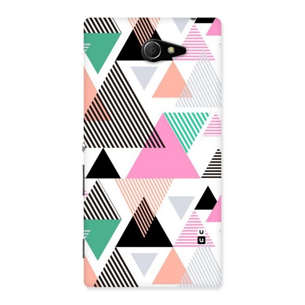 Stripes Abstract Colors Back Case for Sony Xperia M2