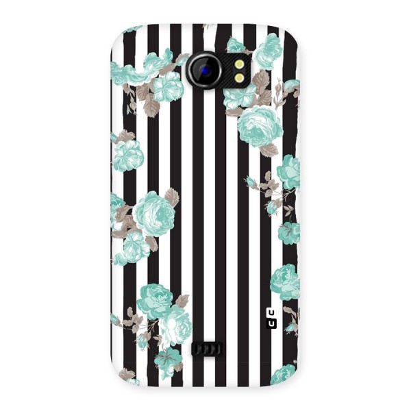 Stripes Bloom Back Case for Micromax Canvas 2 A110