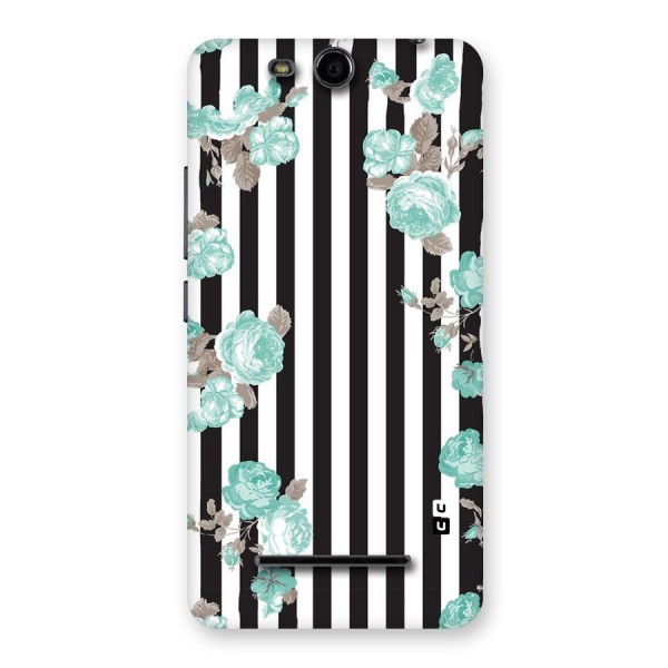 Stripes Bloom Back Case for Micromax Canvas Juice 3 Q392