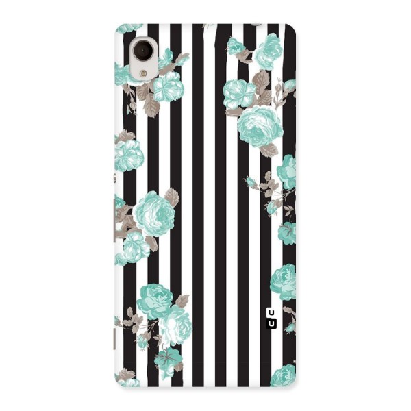 Stripes Bloom Back Case for Sony Xperia M4