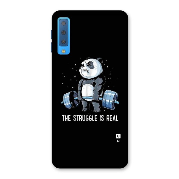 Struggle is Real Panda Back Case for Galaxy A7 (2018)