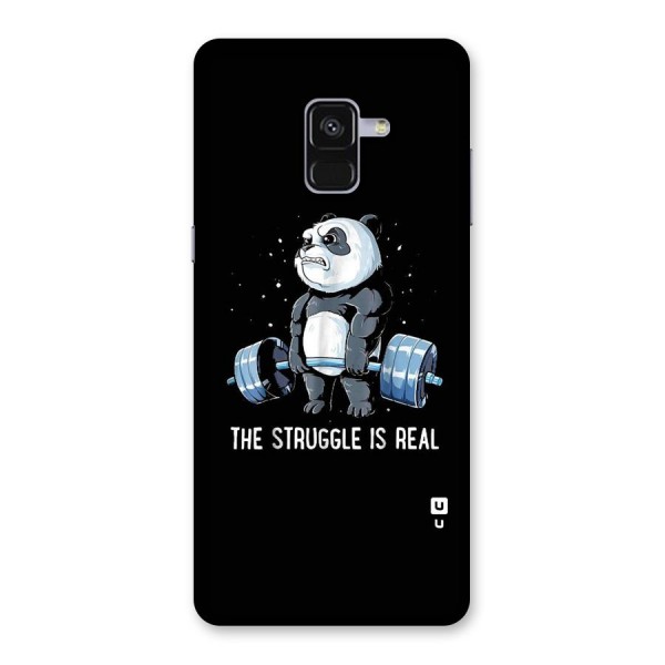 Struggle is Real Panda Back Case for Galaxy A8 Plus