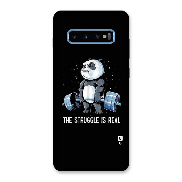 Struggle is Real Panda Back Case for Galaxy S10 Plus