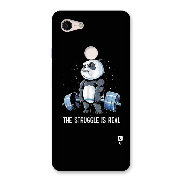 Struggle is Real Panda Back Case for Google Pixel 3 XL