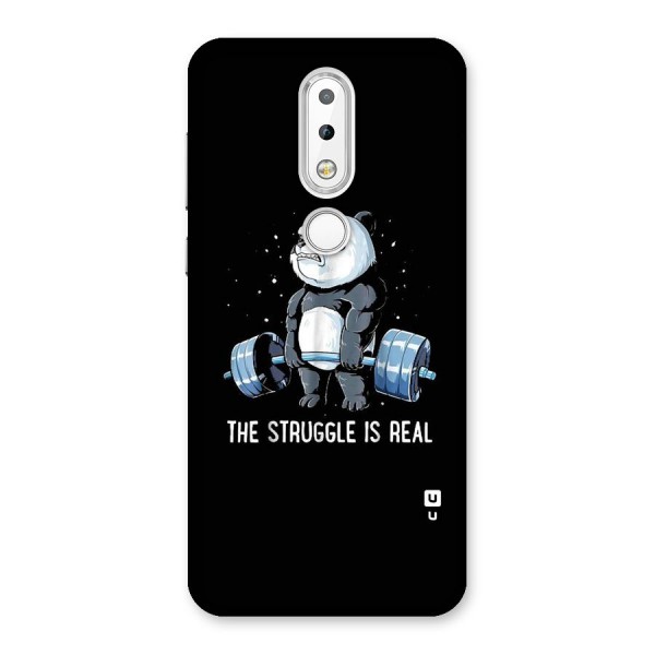 Struggle is Real Panda Back Case for Nokia 6.1 Plus