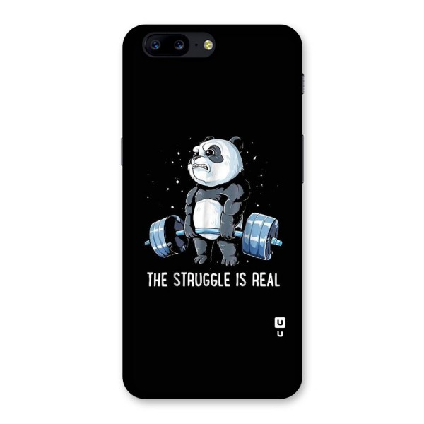 Struggle is Real Panda Back Case for OnePlus 5