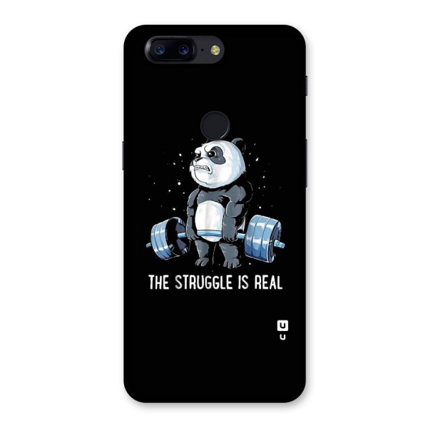 Struggle is Real Panda Back Case for OnePlus 5T