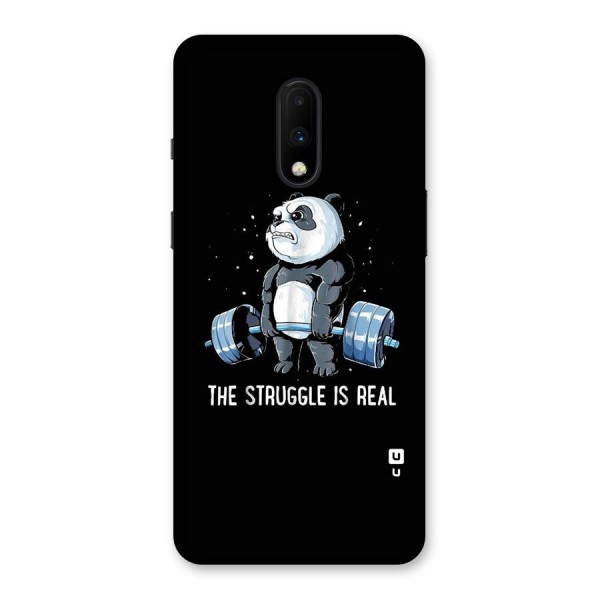 Struggle is Real Panda Back Case for OnePlus 7