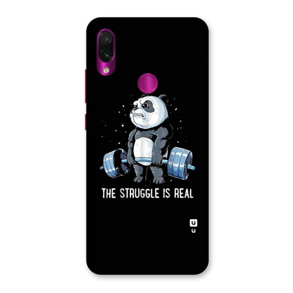 Struggle is Real Panda Back Case for Redmi Note 7 Pro