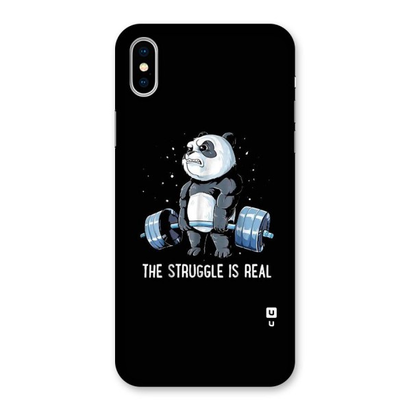 Struggle is Real Panda Back Case for iPhone X
