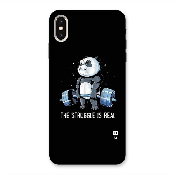 Struggle is Real Panda Back Case for iPhone XS Max