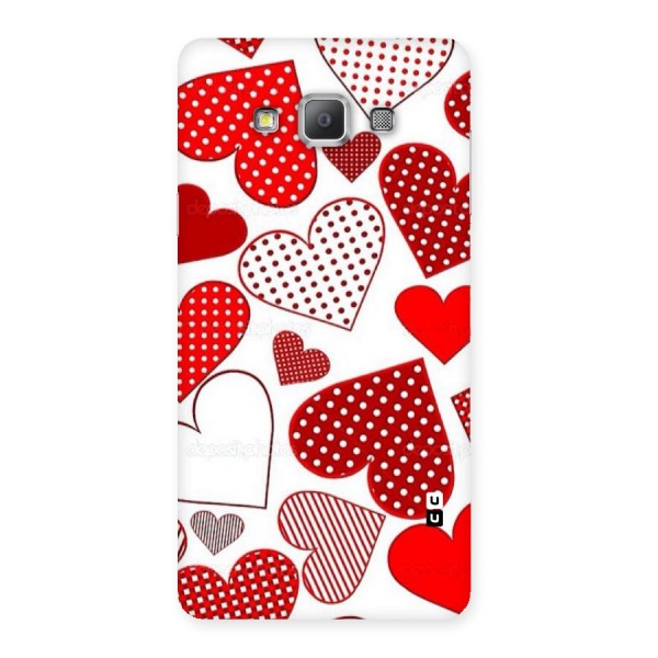 Style Hearts Back Case for Galaxy A7