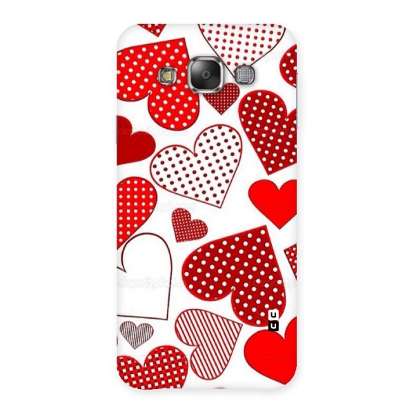 Style Hearts Back Case for Galaxy E7