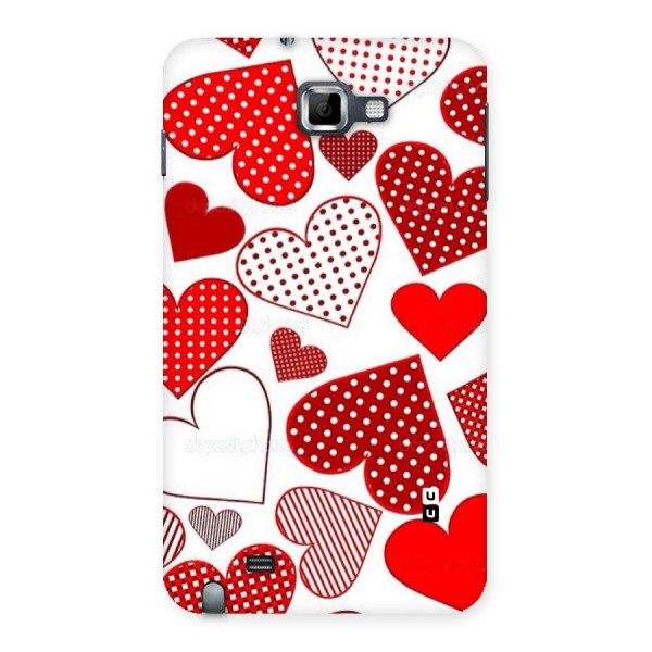Style Hearts Back Case for Galaxy Note