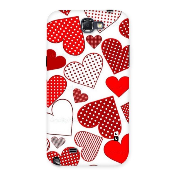 Style Hearts Back Case for Galaxy Note 2