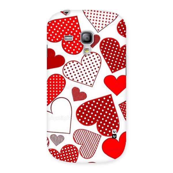 Style Hearts Back Case for Galaxy S3 Mini