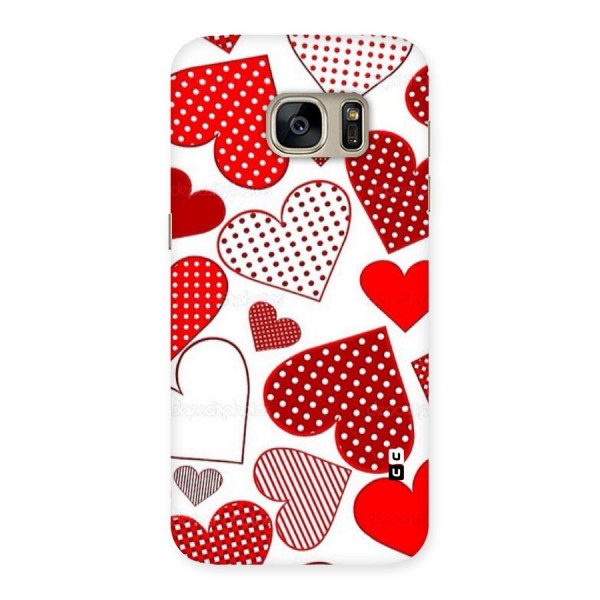 Style Hearts Back Case for Galaxy S7