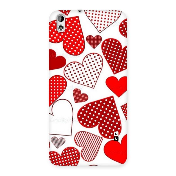 Style Hearts Back Case for HTC Desire 816