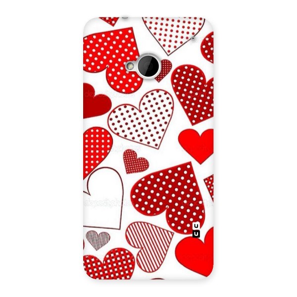 Style Hearts Back Case for HTC One M7