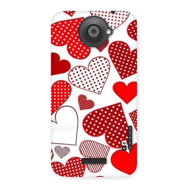 Style Hearts Back Case for HTC One X