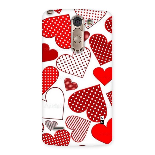 Style Hearts Back Case for LG G3 Stylus