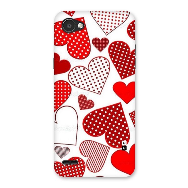 Style Hearts Back Case for LG Q6