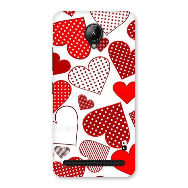 Style Hearts Back Case for Lenovo C2
