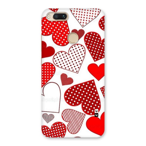 Style Hearts Back Case for Mi A1