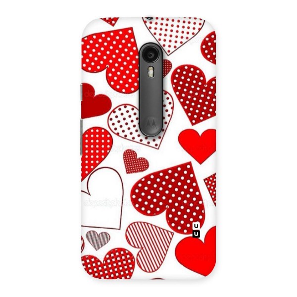 Style Hearts Back Case for Moto G3