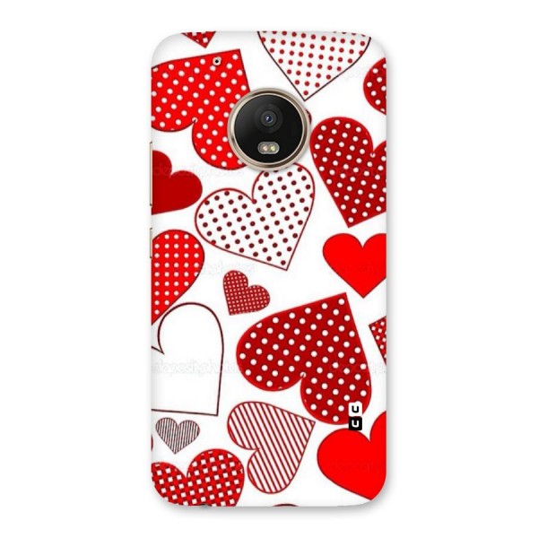 Style Hearts Back Case for Moto G5 Plus