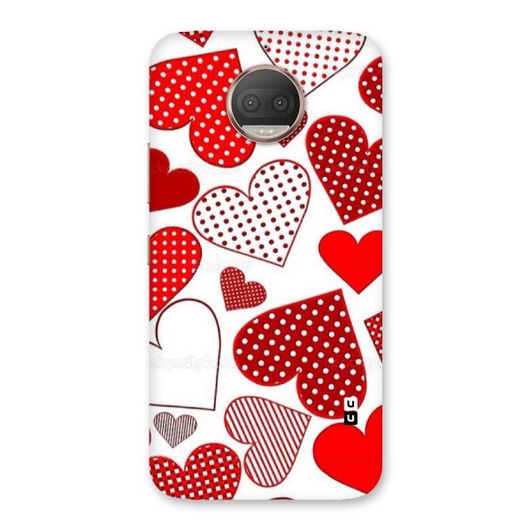 Style Hearts Back Case for Moto G5s Plus