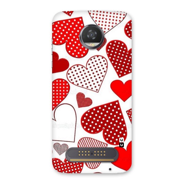 Style Hearts Back Case for Moto Z2 Play