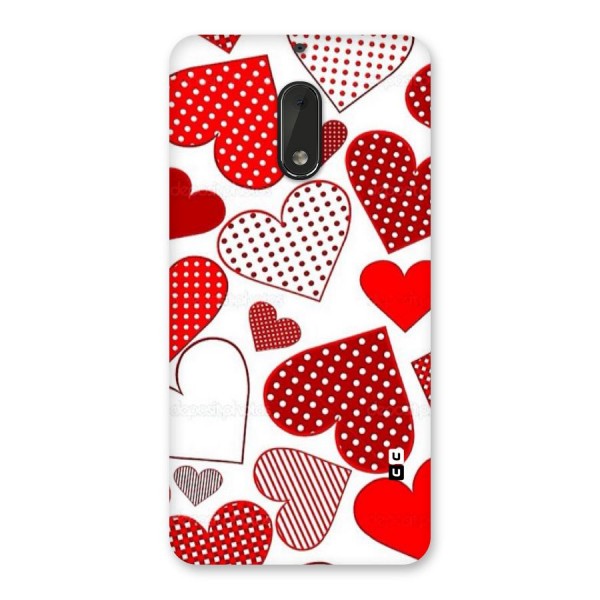 Style Hearts Back Case for Nokia 6