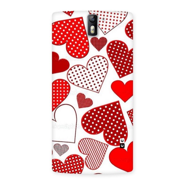 Style Hearts Back Case for One Plus One