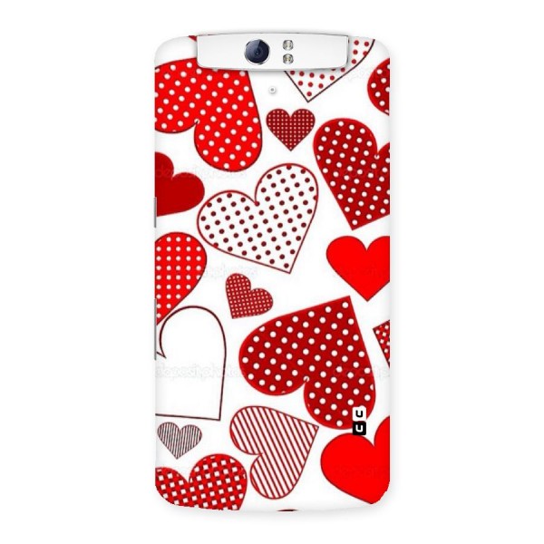 Style Hearts Back Case for Oppo N1