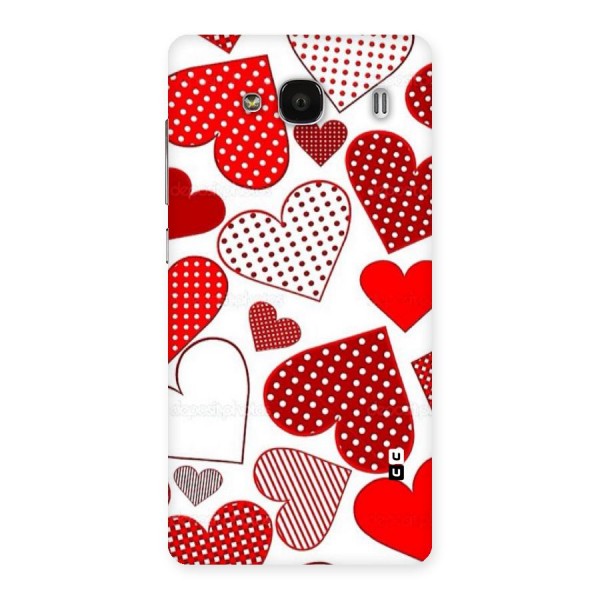 Style Hearts Back Case for Redmi 2