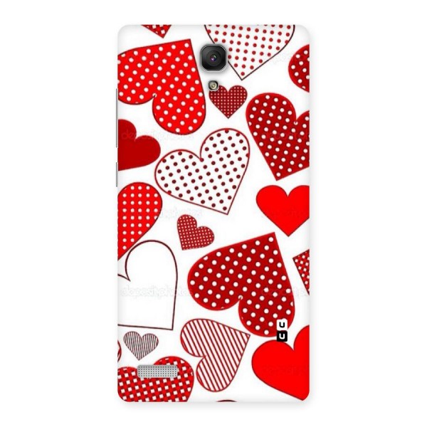 Style Hearts Back Case for Redmi Note