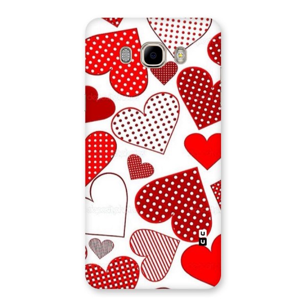 Style Hearts Back Case for Samsung Galaxy J7 2016