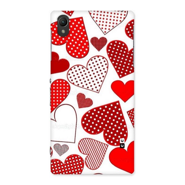 Style Hearts Back Case for Sony Xperia Z1