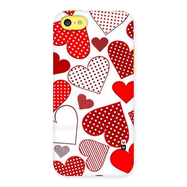 Style Hearts Back Case for iPhone 5C