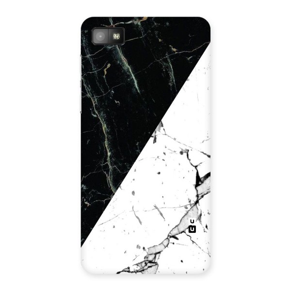 Stylish Diagonal Marble Back Case for Blackberry Z10