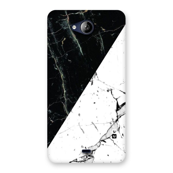Stylish Diagonal Marble Back Case for Canvas Play Q355