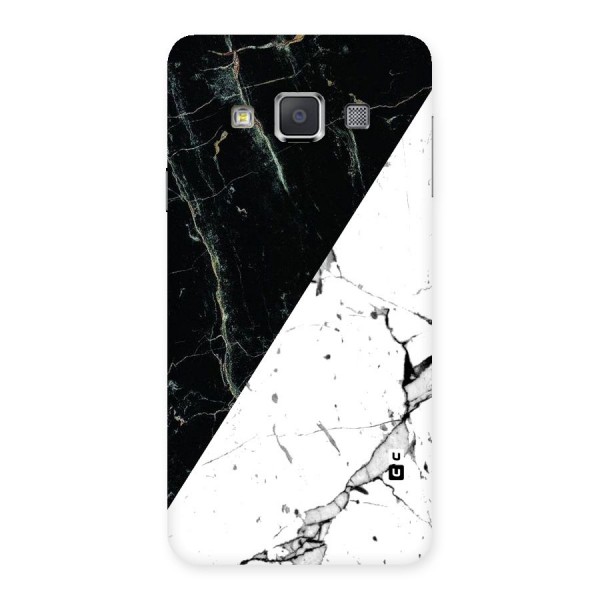 Stylish Diagonal Marble Back Case for Galaxy A3