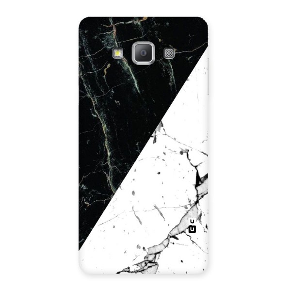 Stylish Diagonal Marble Back Case for Galaxy A7