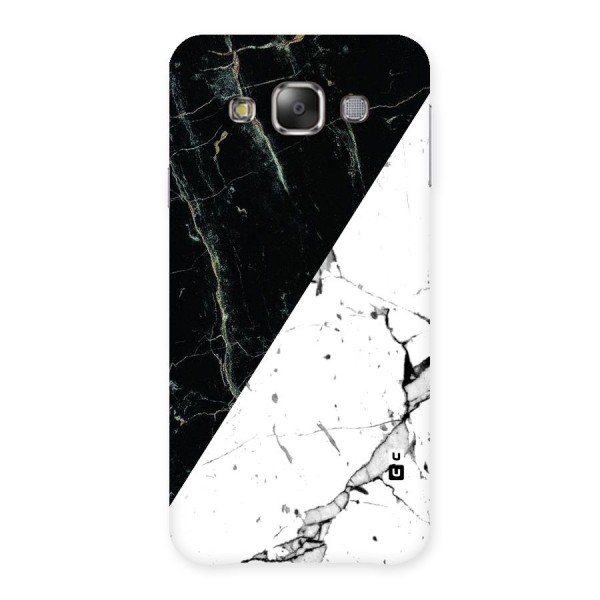 Stylish Diagonal Marble Back Case for Galaxy E7